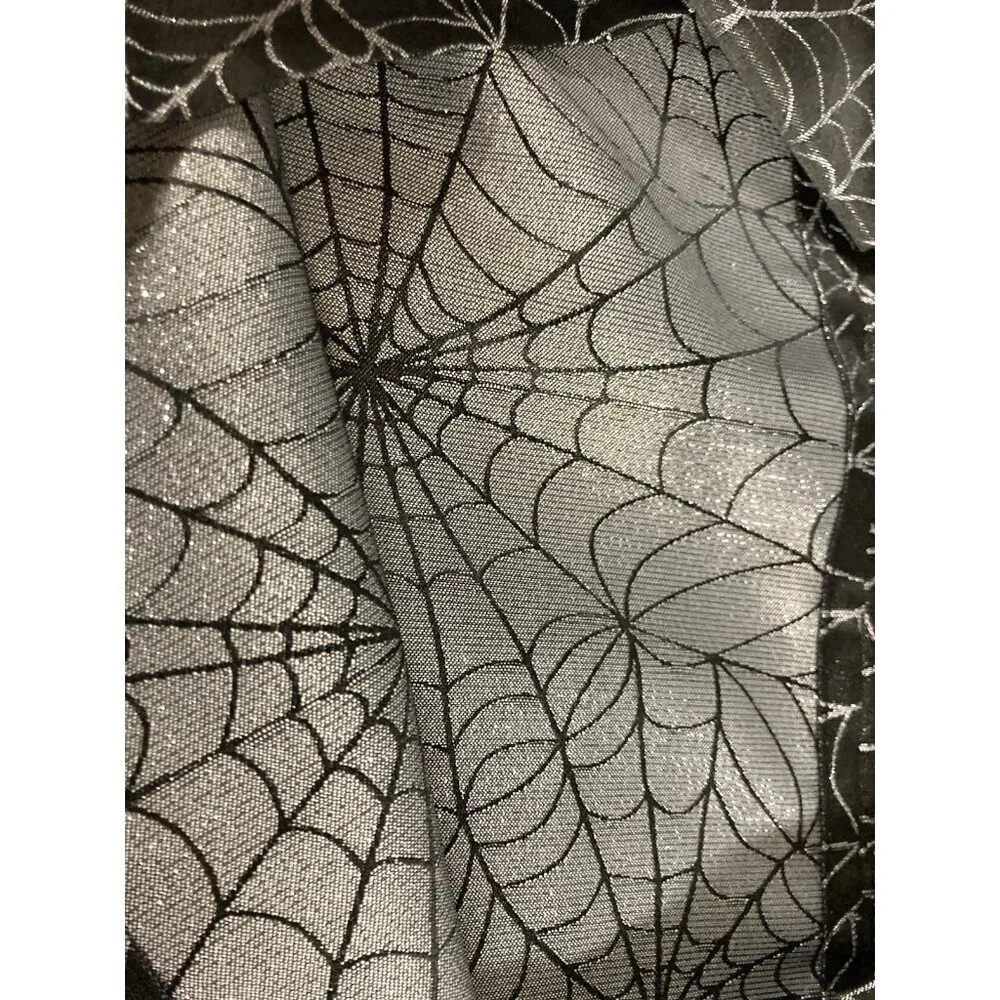 Halloween Tablecloth Spiderweb Fall Home Spooky Decor Reversible 60